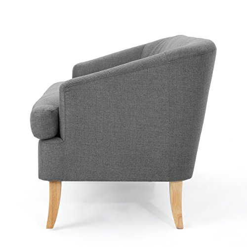 Christopher Knight Home Sheena MidCentury Modern Fabric Loveseat, Dark