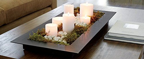Melt Candle Company Set of 3 White Pillar Candles 3" x 3" Unscented Rustic for Weddings, Home Decoration, Restaurant, Spa, Church - Smokeless and Dripless - Thumbnail 7