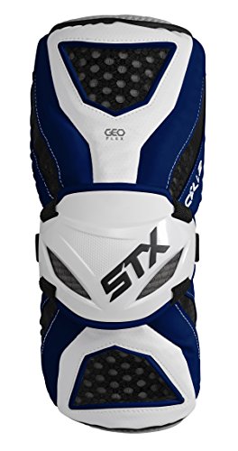 STX Lacrosse Cell 3 Arm Guard, Navy/White, Medium