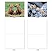 The Best Card Company - 10 Adorable Note Cards Blank (4 x 5.12 Inch) - Wildlife and Animal Cards, Assorted Boxed Kids Set - Animal Smackers M6594OCB