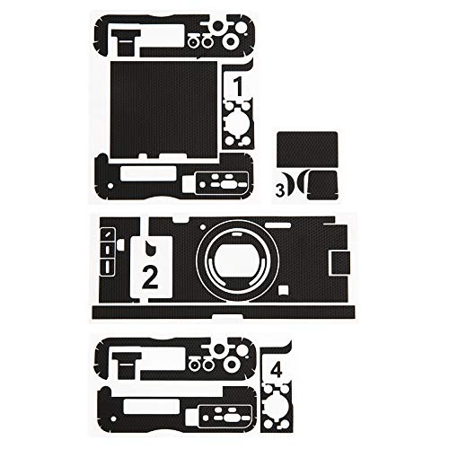 Camera Body Skin Guard Protector Anti-Scratch Cutting Sticker Protector Foils for Sony ZV-1 - Matrix Black