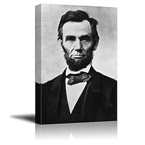 Portrait of Abraham Lincoln - Canvas Art Wall Art - 12"x18"