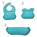 Little Blessings Silicone Baby Bib New Design Reinforced TABS Washable Comfortable Waterproof Free Silicone Spoon for Toddlers and Babies Set of 2 Easy Clean Wipe Off Soft Durable Rollup, Baby Bjorn