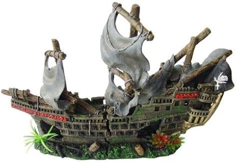 Heritage Ws027m Grand Bateau Pirate Decoratif Peint A La Main Pour