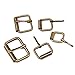 Swpeet 50 Pcs Bronze Assorted Multi-Purpose Metal Roller Buckles for Belts Hardware Bags Ring Hand DIY Accessories - 1/2 Inch, 5/8 Inch, 3/4 Inch, 1 Inch, 1-1/4 Inch