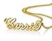 Any Personalized Name Necklace 18k Gold over Brass Custom Made Any Name