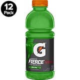 Gatorade Fierce, Green Apple, 20 Ounce Bottles (Pack of 12)