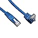 Tripp Lite Cat6 Gigabit Molded Patch Cable (RJ45 Right Angle Up M to RJ45 M) Blue, 10-ft.(N204-010-BL-UP)