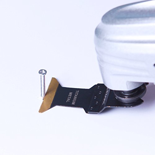 EZARC Titanium Oscillating Multitool Blade for Wood Metal 3Pack