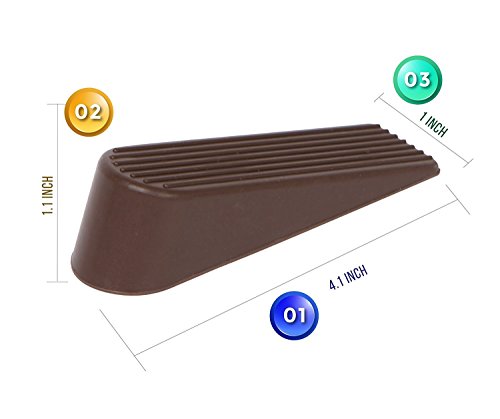 image for PKQP Door Stops Soft Silicone Door Stopper Non-Scratching Door Wedges 