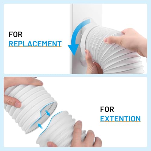 Flexible Air Conditioning Hose Air Conditioner Hose with 1.5M Length, 150mm for Air Conditioner, Range Hood, Dryer, Dehumidifier
