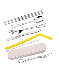 Utensilios de viaje 5pcs 14 piezas, cuchara cuchil