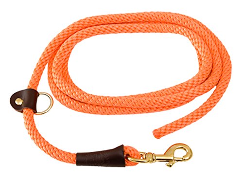Mendota Products EZ Trainer Dog Lead/Leash, Orange, 3/8-Inch x 8-Feet