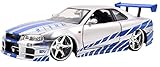 Jada Toys Fast & Furious 1 24 Diecast Nissan GT R R34 Vehicle