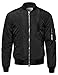 Youstar Men's Classic Basic Style Zip Up Bomber Jacket
