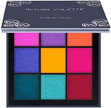 Mini 9 Color Eyeshadow Palette Ultra Matte Shimmer Pearlescent Smoky Makeup