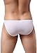 Adorneve Men Briefs Breathable Ice Silk Triangle Bikinis 4-packs White Large