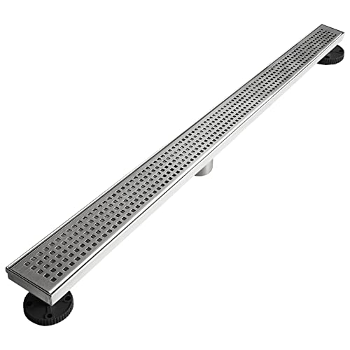 Neodrain 36Inch Linear Shower Drain With Removable Quadrato Pattern