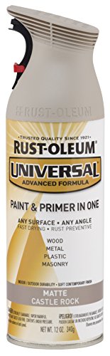 Rust-Oleum 282815 Universal All Surface Spray Paint, 12 oz, Matte Castle Rock