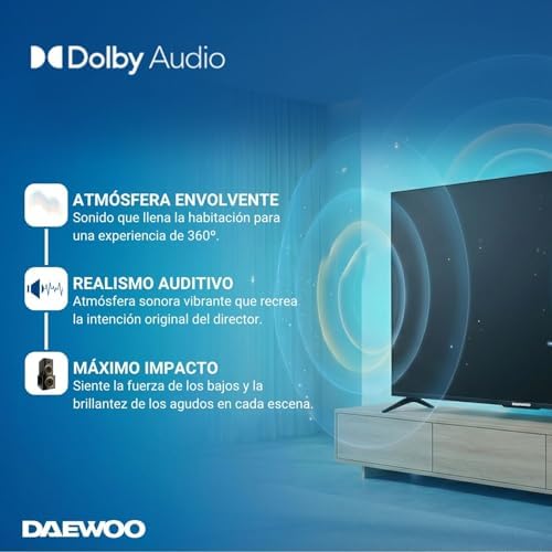43VB56QV Smart TV 43 Pulgadas QLED 4K UHD, HDR10, Dolby Audio, Bluetooth, HDMI 2.1, Diseño Sin Marcos (Frameless), Funciones de accesibilidad, Gama 2026