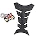Revso Star Real Carbon Motorcycle Sticker, Decal Sticker, Gas Tank Protector , Grey Logo for All CBR models, CBR600 1000 954 929 900 RR CBR 250 300 500 650F 1100 , CBR Key chain, 2Pcs Per Set