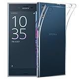 Qoosea Sony Xperia XZ XZs Case Crystal Clear Scratch Proof Transparent TPU Protective Cover Ultra Slim Lightweight Transparent Soft Gel TPU Silicone Case Cover for Sony Xperia XZ / XZs