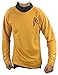 Star Trek Captain Kirk Spock Classic Shirt Costume Uniform TOS (XXL, Gold)