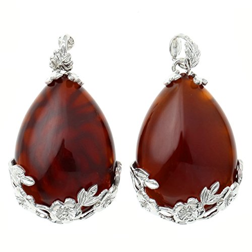 image for Top Plaza Chakra Reiki Healing Energy Crystals Waterdrop Pendants, Nat