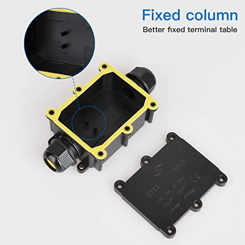 Waterproof IP68 External Junction Box, 2 Way Plug Line M20 Coaxial