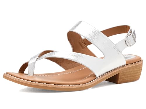 EuroSoft Women's Nessie Sandal, Silver, 7.5 at Amazon