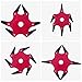 Womdee Trimmer Head Cutter,Grass Steel Blades Razors,Trimmer Head 6 Steel Blades Razors,65Mn Trimmer Head Cutter for Mower Grass, Brush Cutter Head for String Trimmer (Red)