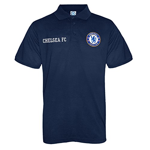 Chelsea Football Club Official Soccer Gift Mens Crest Polo Shirt