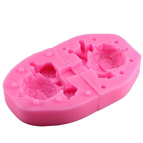 3D Pumpkin Carriage Silicone Candle Mold Wedding Fondant Cake Decorating Tools Chocolate Mould Resin Clay Soap Baking Mould Resin Clay Jelly Pastry Dessert Molds Bakeware Pan Kitchen Baking Tool