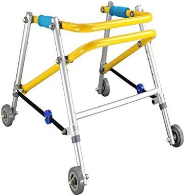 絶品 ウォーキングフレーム4輪アルミ製折りたたみ式歩行器高さ調節可能子供用歩行器子供に適しています