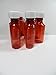 2 Ounce Graduated Oval Amber Plastic Medicine Bottles and Caps Pack of 10 Pharmaceutical Grade