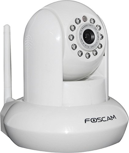 Foscam FI8910W Pan & Tilt IP/Network Camera with Two-Way Audio and Night Vision (White)