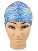 Women Silicone Swim Cap for Short Hair Reduce Drag Speed Up for Professional Swimmer Energetic Color Light Blue Rose Cap