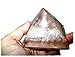 Jet Rose Quartz Orgone Pyramid Free Booklet Jet International Image is JUST A Reference.