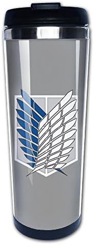 Attack On Titan Logo Travel Mugs Stainless Steel Coffee Cup