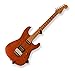 Angled Guitar Wall Hanger Display for Electric and Thin Body Guitars - Black Finish