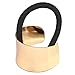 2 Pieces Punk Metal Circle Hair Cuff Ponytail Holder Elastic Hair Ties