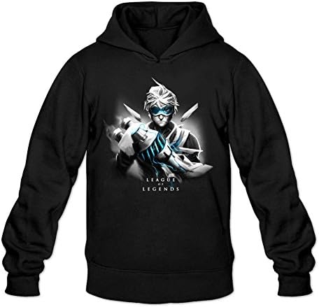 League of Legends Ezreal Men Printed Sweatshirt 100% Cotton Hoodie Black L