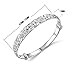 Botrong Unique Design Fashion Jewelry Womens Charm Bangle Bracelet Gift (Silver)