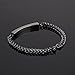 Oinsi Merry Christmas Gift -Stainless Steel Cremation Bracelet Ashes Holder Keepsake Jewelry with Gift Box (Black)