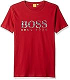BOSS Orange Men's Tommi Printed Logo T-Shirt, Red, Large