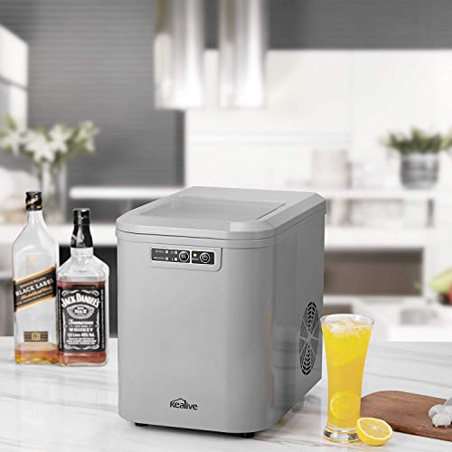 Kealive Ice Maker Machine, Portable Countertop Ice Cube Maker, Ice
