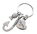 YYaaloa 40pcs Fishhook Style Charms Pendants DIY Antique Charms Pendant for Crafting Pack of 40 (Silver Vintage Fishhook Style Charms)
