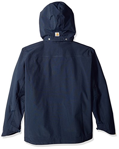 Carhartt Men's Big Shoreline Jacket Waterproof Breatheable Nylon, Navy, Large/Tall
