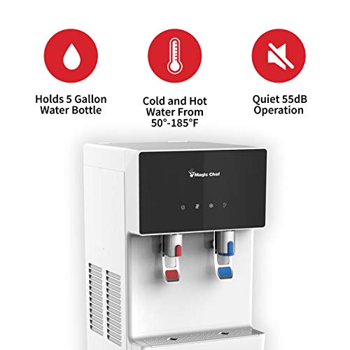 image for Magic Chef Water Dispenser Bottom Loading Hot and Cold Water Cooler, C