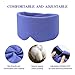 Handmade Cotton Sleep Mask - Nose Wing Design Sleeping Eye Mask Comfortable and Adjustable Blinder Blindfold Airplane with Travel Pouch - Night Companion Eyeshade for Men Women Kid (Blue)